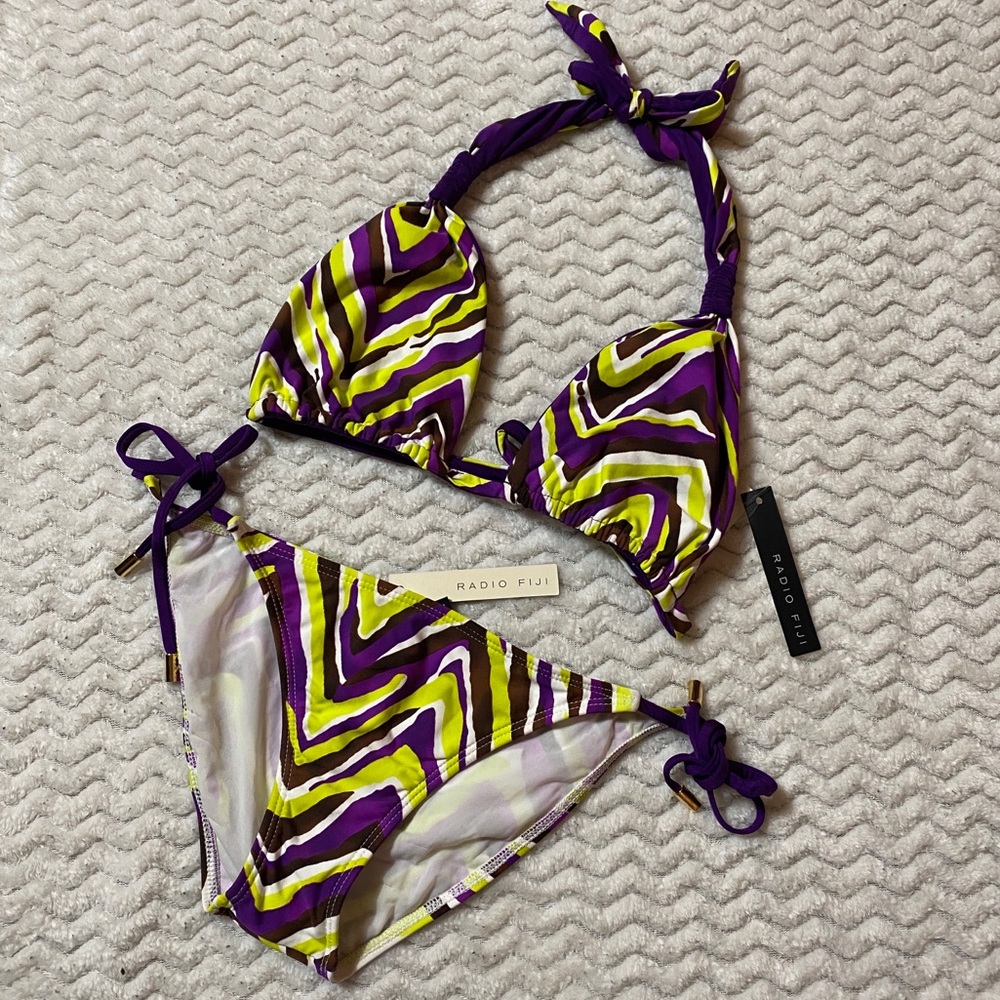 NWT Radio Fiji 2pc multicolor string bikin…